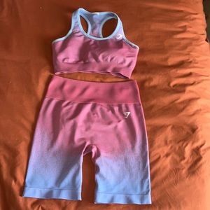 Gymshark ombre workout set